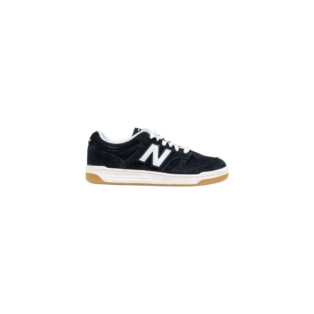 New Balance Black And White Leather Athletic Women's Sneakers